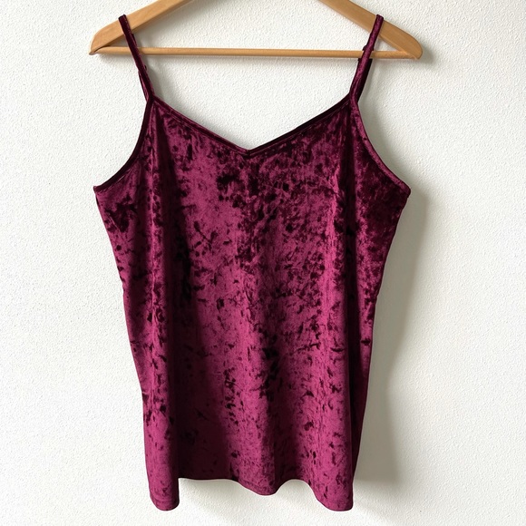 SOLD Velvet camisole - Picture 2 of 3